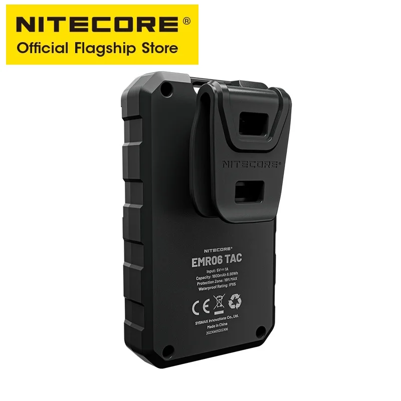 Imagem -03 - Nitecore Emr06 Tac Portátil Multiuso Repelente Usb-c Alimentado Mini Repelente para Andar o Cão Sono Acampamento Trekking