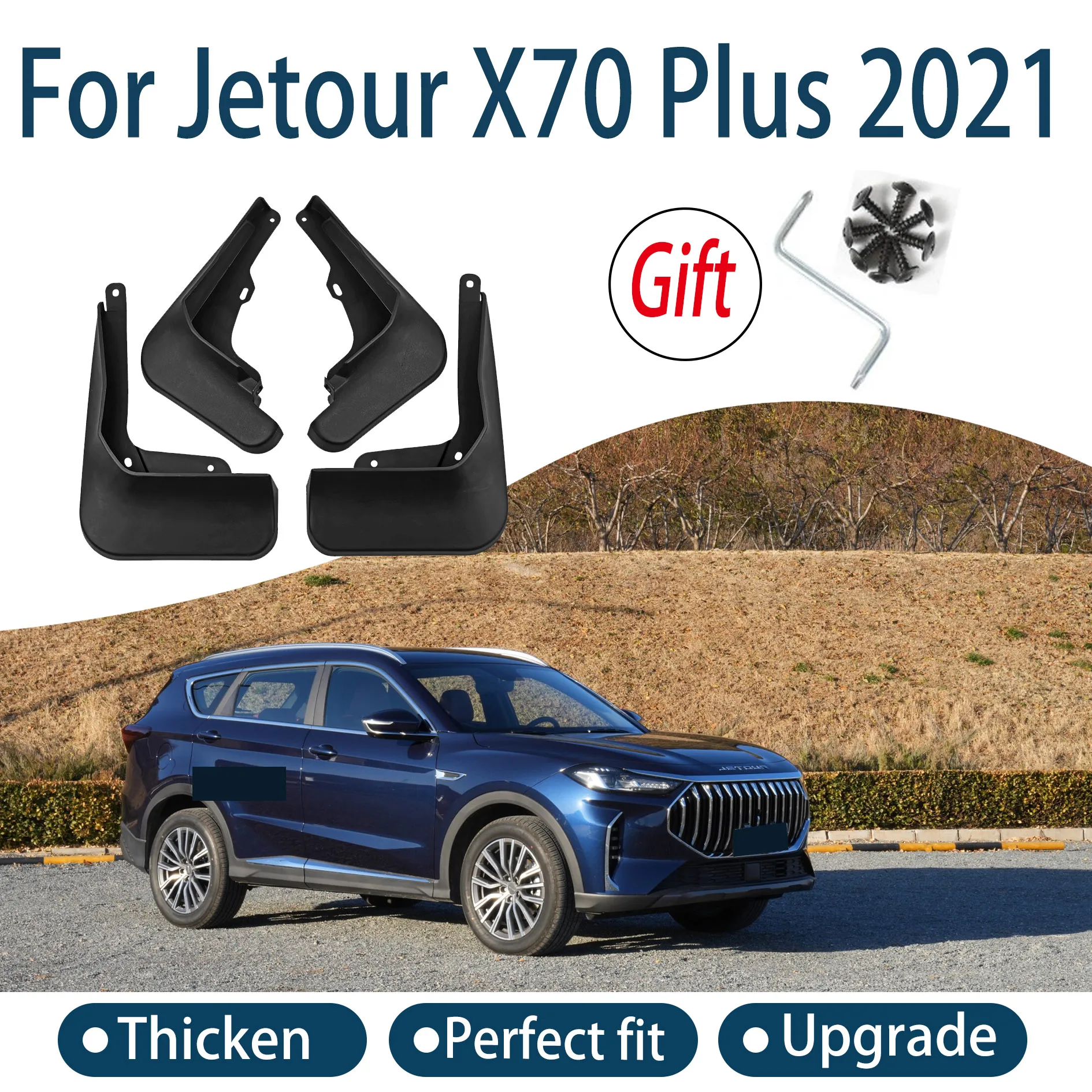 

Auto Parts For Jetour X70 Plus 2021 Jetour Shanhai L7 Fenders Lining Car Front Rear Wheel Splash Guard Accessories Mudguard Skin