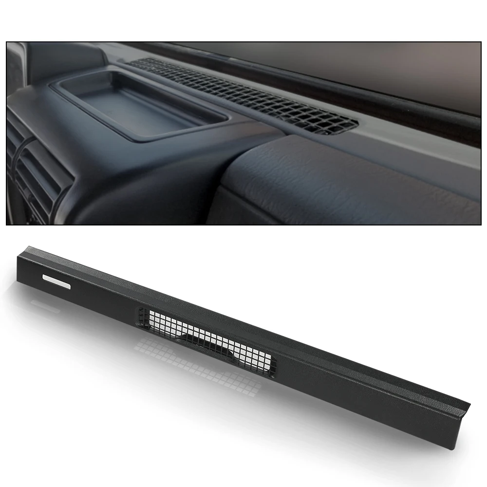 Czarna Osłona Deski Rozdzielczej z Otworem Wentylacyjnym i Funkcją Rozmrażania, Ramka, Pasuje do Jeep Wrangler Tj 1997-2006, Mocna, Wytrzymała, Trwała