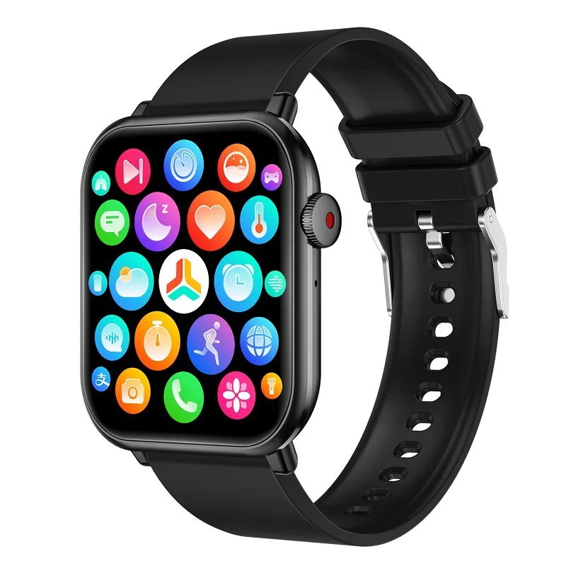 جديد QX9 ساعة ذكية للرجال والنساء 1.96 بوصة شاشة بلوتوث دعوة معدل ضربات القلب الأكسجين في الدم مراقبة درجة الحرارة مساعد صوتي