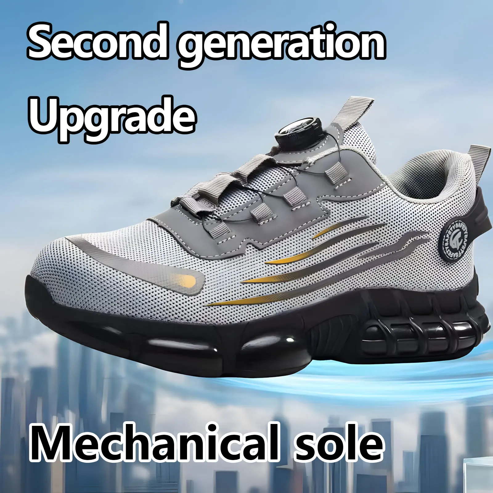 Lightweight Steel Toe Work Sneakers Comfortable Industrial Construction Safety Shoes for Men And Women