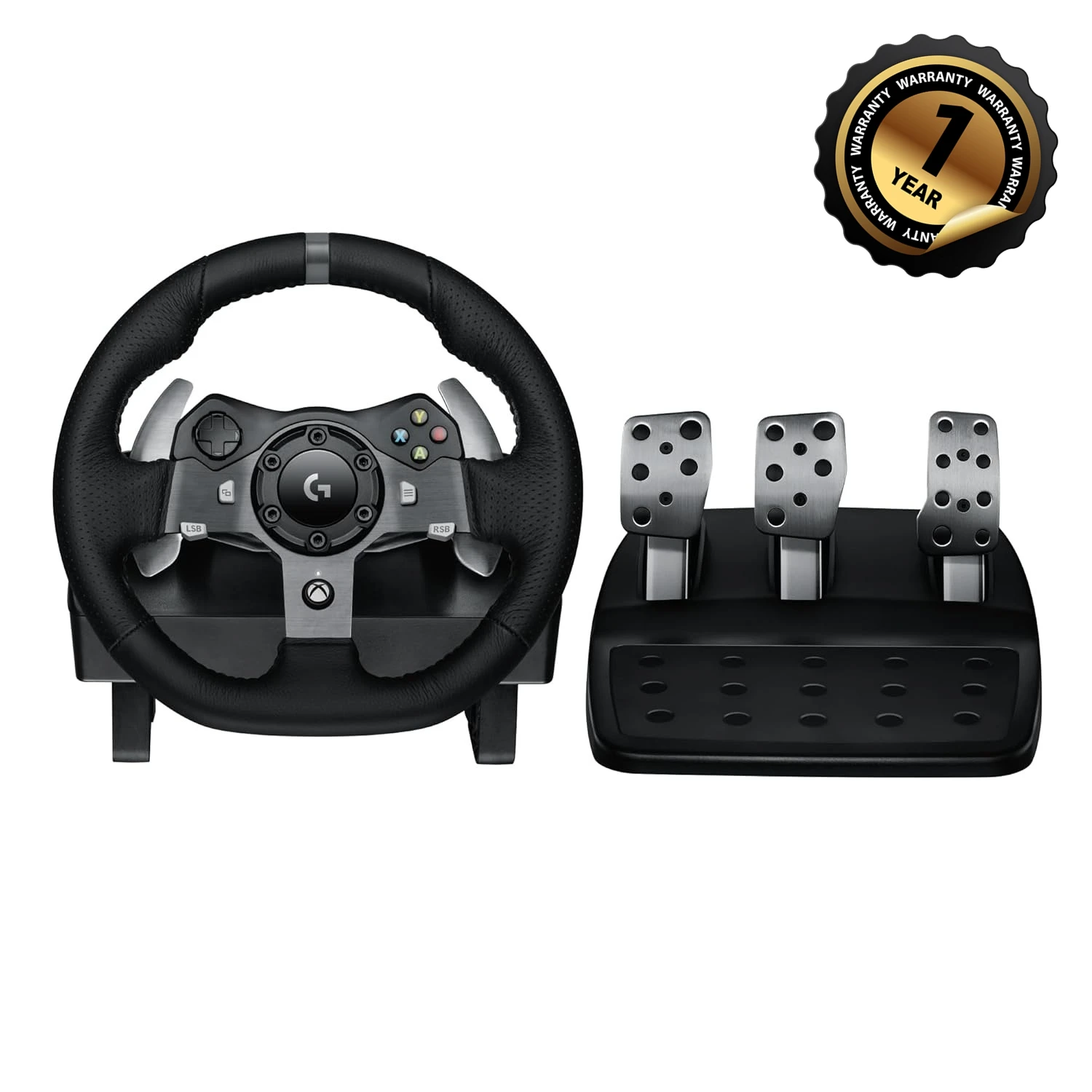 Logitech G920 Driving Force Racing Ruedas y pedales de piso para Xbox One y PC