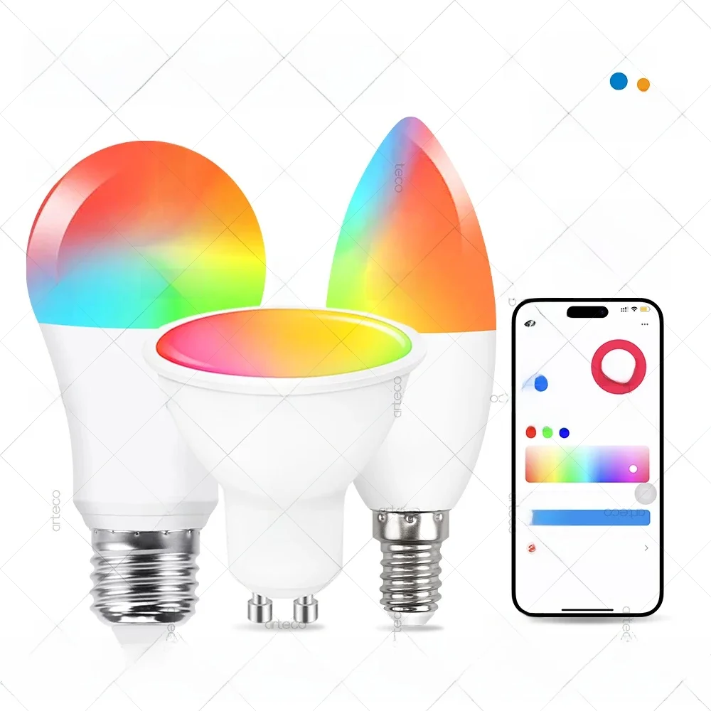 EWelink E27 E14 GU10 Smart Bulb WiFi Zigbee, dimmbare LED-Glühbirne RGB CW-Lampe funktioniert mit Alexa Amazon Google Home Yandex Alice