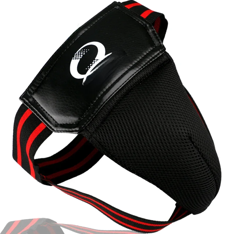 Offre spéciale adulte mâle rouge MMA entrejambe protecteur TKD karaté aine garde enfant hommes aine protecteur coup de pied boxe Protection Jockstrap