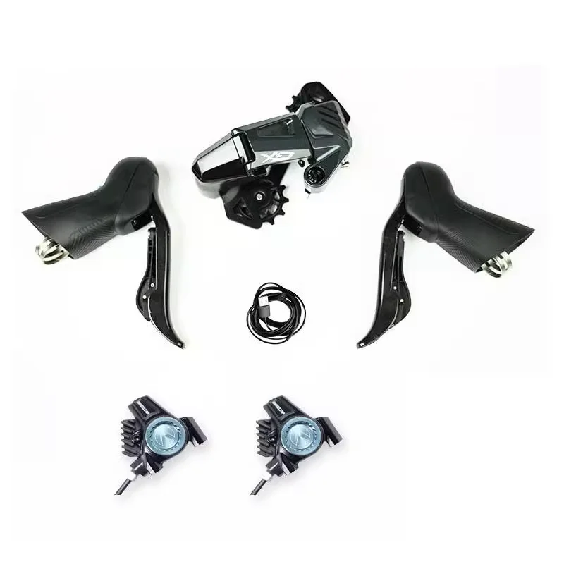 Kit de Câmbio Eletrônico Sem Fio WHEELTOP EDS GeX Gravel 7-13V Compatível 52T Estoque no Brasil NF-e
