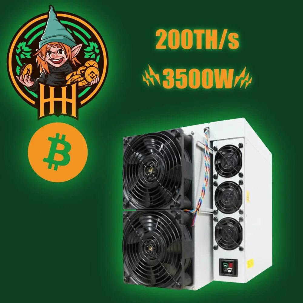 

Купите сейчас новинка купите 3 получите 2 бесплатно новый Antminer S21 200T 3500 Вт Биткоин-Майнер Bitmain S21 17.5J/T Asic Miner BTC криптовалютино-Майнер включая P