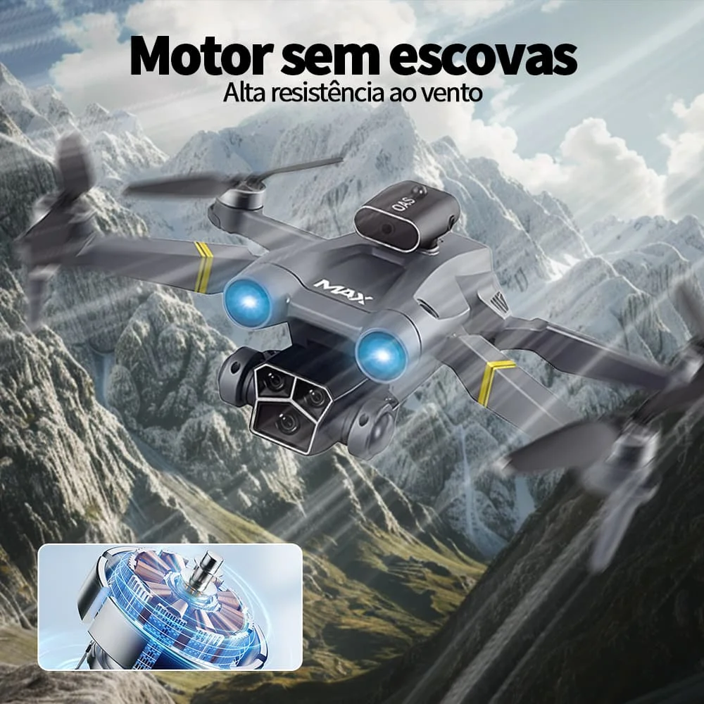Drone Pro avec DOUBLE caméra 4K avec ESC HD , grand Angle