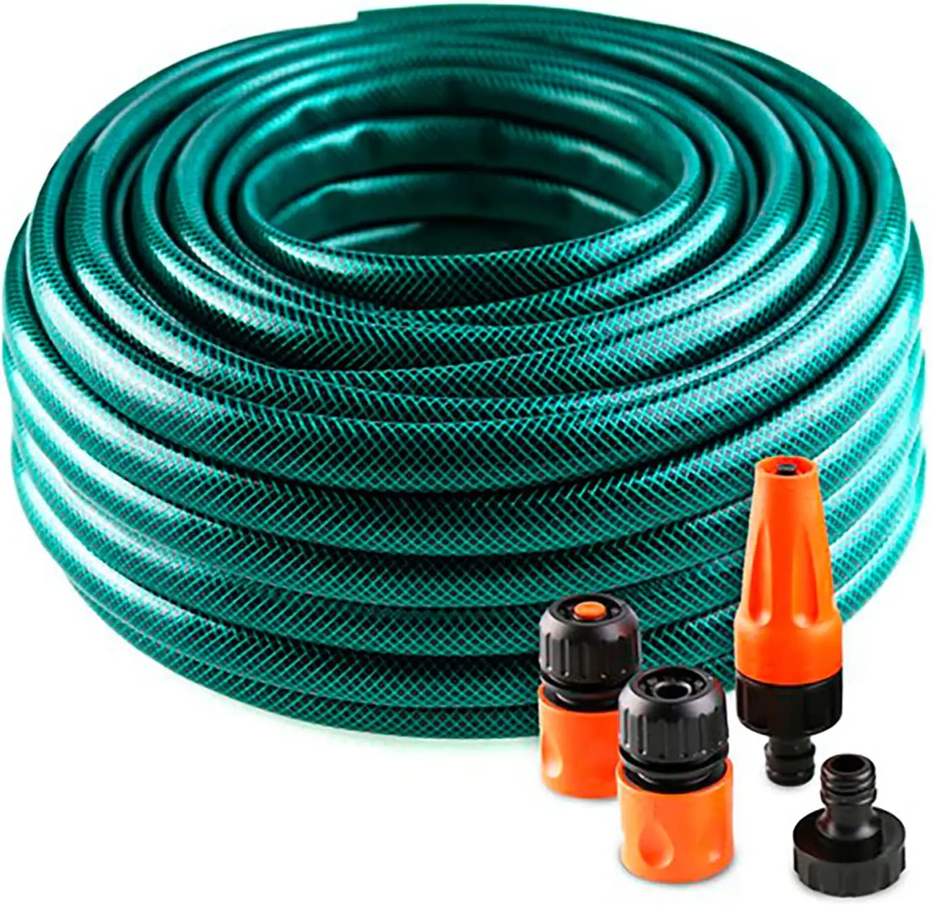 Starley-Garden Water Hose 1/2 inch (12mm)10m/15m/20m - Set hose with connection and nozzles for reinforced irrigation 3 layers-break pressure of 20 bar