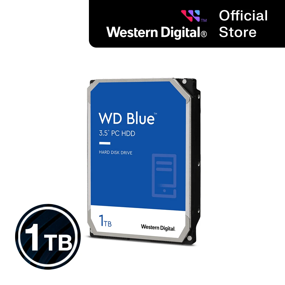 [WD Korea Official Store] WD BLUE 1TB HDD WD10EZEX Hard Disk [CMR Method]