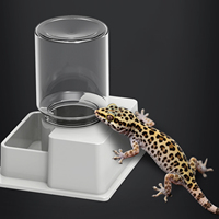 Automatic Reptile Water Dispenser With Bottle Reptile Water Bottle Tortoise Turtle Water Dish for Amphibians Feeding Supplies