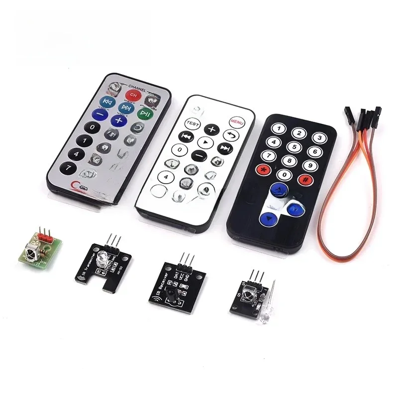 Kit de module de télécommande sans fil infrarouge pour voiture, 51 microthorac, MP3, Ardu37, Raspberry Pi, kit de bricolage, HX1838
