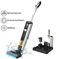 Brushless Cordless Wet Dry Vacuum leaner Mop, Edge washing Auto sution Floor Self-washing Smart Home Appliance