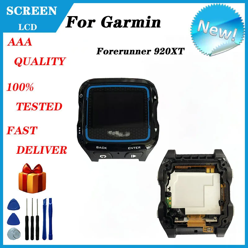 Original Complete LCD Screen Display for Garmin Forerunner 920XT 920 XT GPS Watch Original Repair Parts Replacement LCD Screen