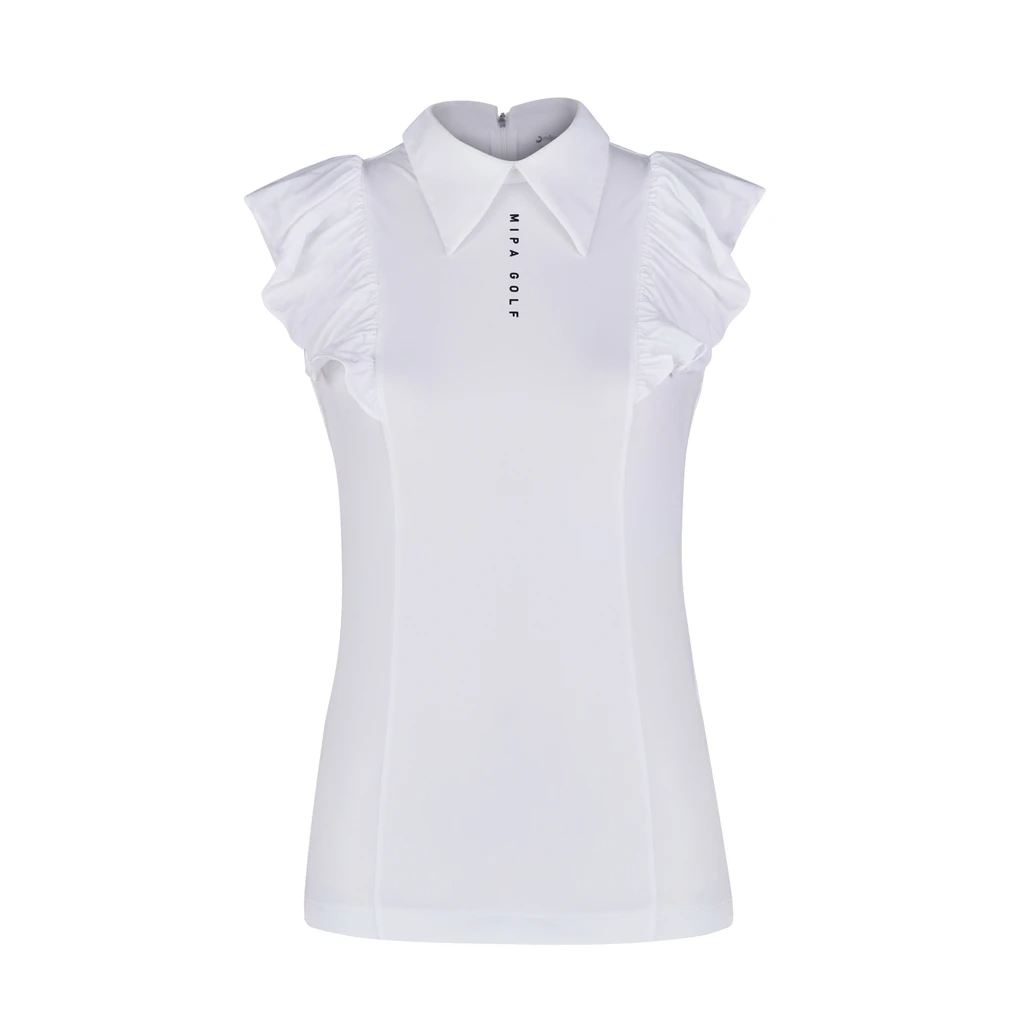 

Mipa Sleevesless for Women High Quality Logo Along Center of Front Body Tank Shirt Slim Fit for Spring Summer Women's Golf Tanks