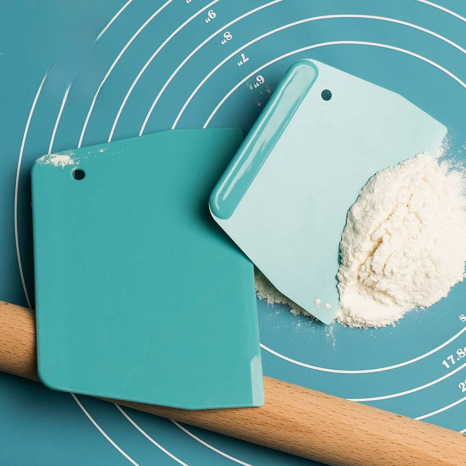 Spatule à gâteau en plastique pour crème, pâte, beurre, grattoir, outils de cuisson pour la cuisson à domicile, outils de coupe, Gadgets de cuisine, 2 pièces