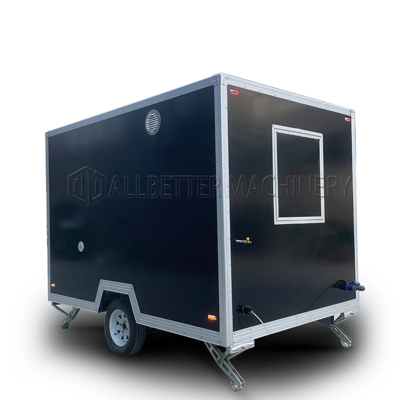 

Allbetter Street Hot Dog Cart Small Mobile Food Cart Concession Food Trailer Fully Equipped Mini Mobile Fast Food Truck for Sale