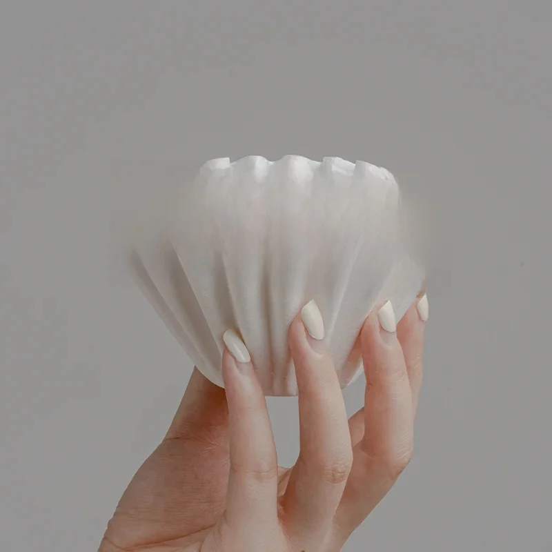 Papiers filtre à café 50 feuilles 1-2 tasses 3-4 tasses filtre en papier # 155 # 185 Pour Over Coffee Dripper & Wave Dripper Barista Tools