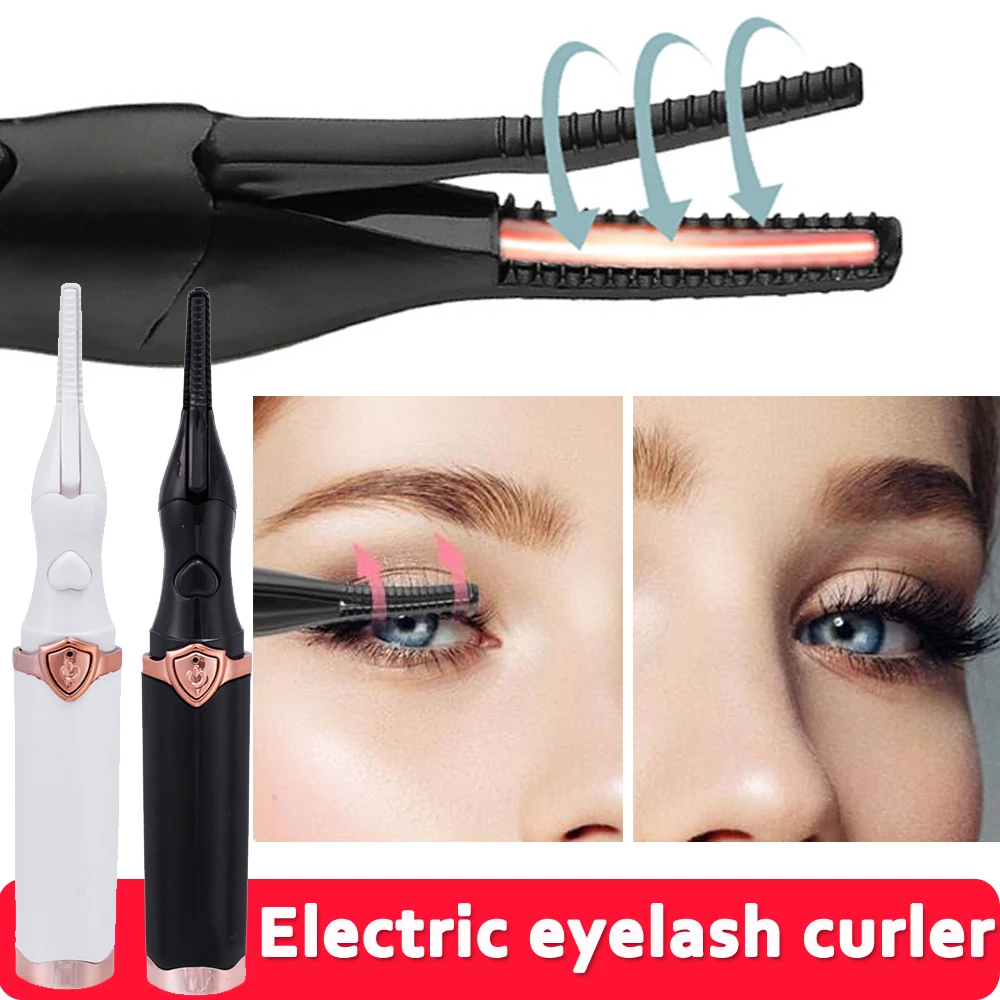 Modelador de cílios elétrico portátil para mulheres, curling rápido natural, 3 modos de temperatura, 48 horas de longa duração, maquiagem dos olhos