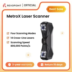 Revopoint MetroX 3D Scanner For 3D Printer Blue Multiple-line Laser Scanner 0.01mm Precision Handheld Scanner CAD Designer
