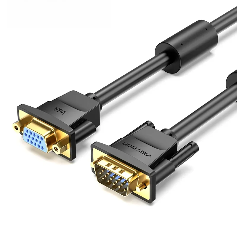 Przedłużacz VGA Vention męski na żeński Przedłużacz VGA na VGA 3+6 1080P do monitora TV Komputer PC Kabel VGA 1m 5m 10m — zdjęcie produktu 7