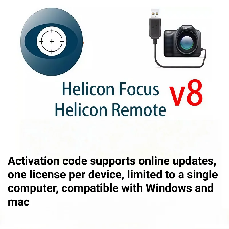 

Программное обеспечение Helicon Focus 8.3.6 с дистанционной глубиной Helicon, штабелируемый фокус, инструмент для профессиональной фотографии