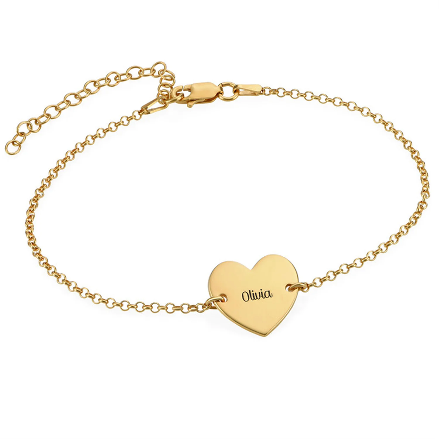 Custom Engrave Names Anklets Stainless Steel Gold Heart Pendant Ankle Dainty Bracelet Female Personalized Foot Chain For Women