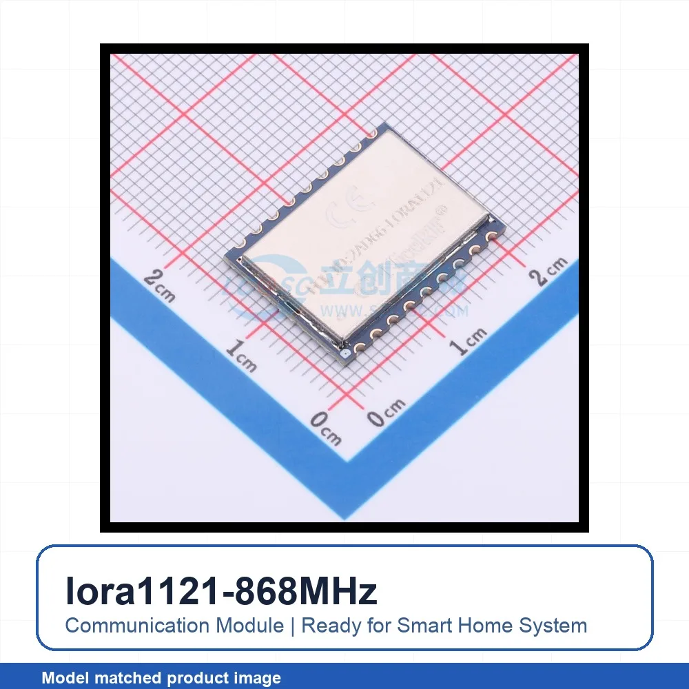 1pcs lora1121-868MHz SMD 19.7x15mm AES LoRa LoRa RF Transceiver Module for Smart Home System