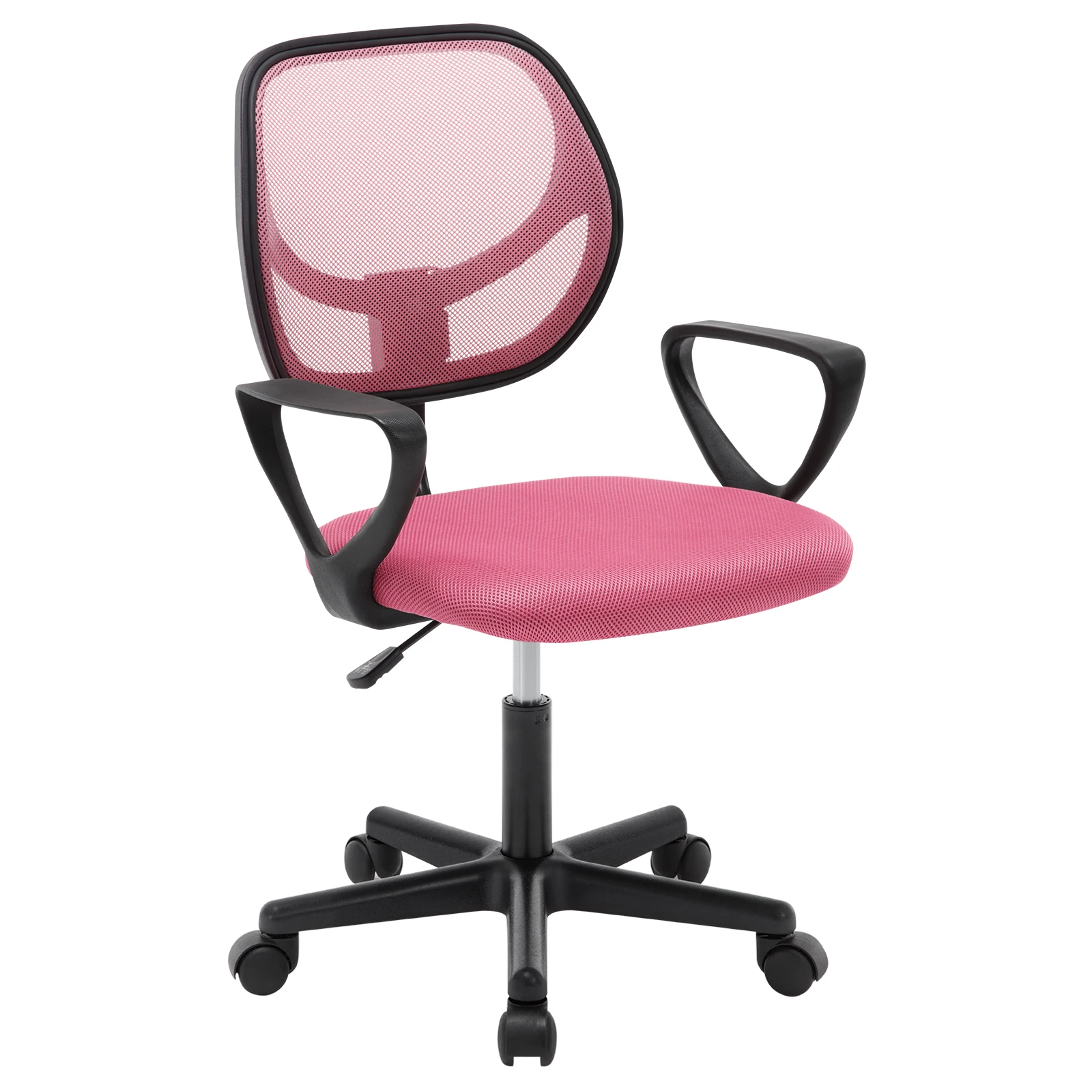 Ergonomic Children's Office Desk Chair with Backrest  Armrests 360° Height-Adjustable Swivel Computer Study Chair for Home