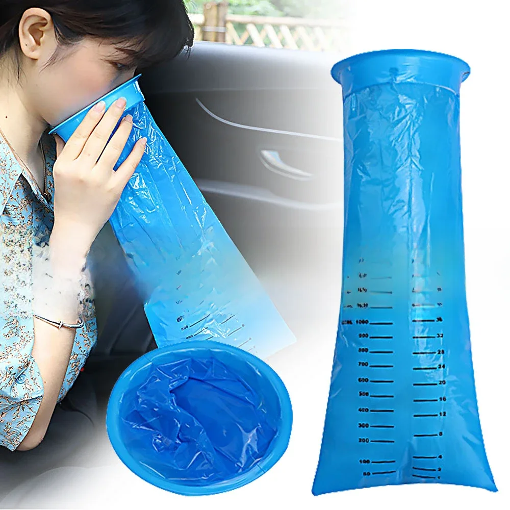 20 pièces 1000ML Portable jetable voyage voiture avion mal de mouvement nausée vomir sac de nettoyage propre sac en plastique écologique