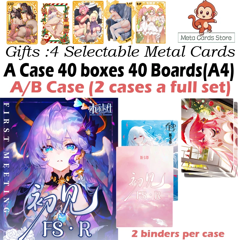 

New A4 Size Goddess Card XINKA FIRST MEETING Hobby Collectible Spicy Boards Doujin Booster box Rare Peel Card LSP SSP Toys Gifts