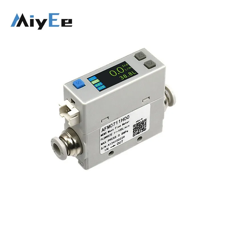 

Датчик расхода газа MEMS 0-2 л/мин 0–50 л/мин (замена для SMC PFM7) для воздуха/сирода/кислорода