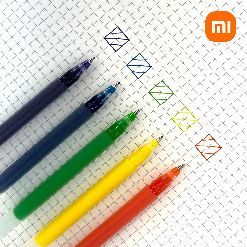 Xiaomi ballpoint pen information gel neutral pen 5 color set for gift promotional ballpoint pen gift QWE