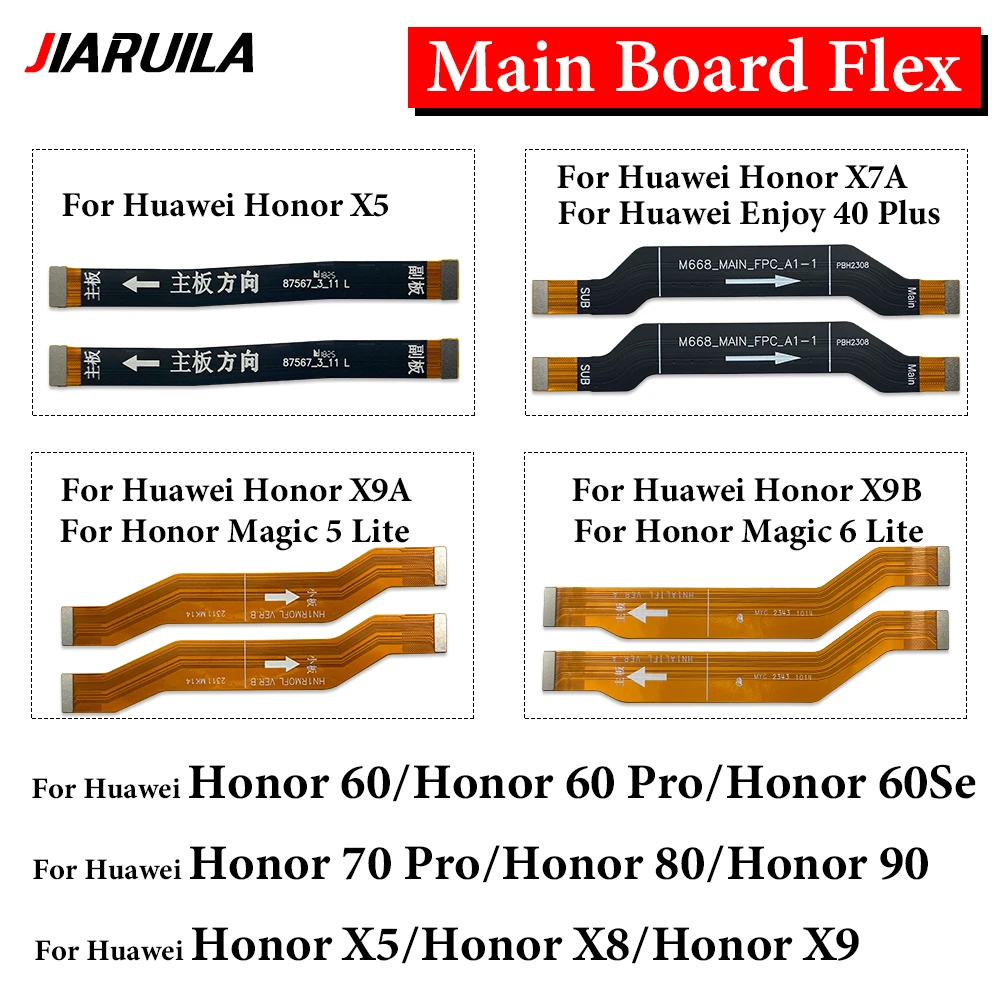 Main Board  Connector Board Flex Cable For Huawei 60 60 Pro 60 Se 70 Pro 5G 80 90 X5 X7 X7A X8 X9 X9A X9B Magic 5 Lite 6 Lite