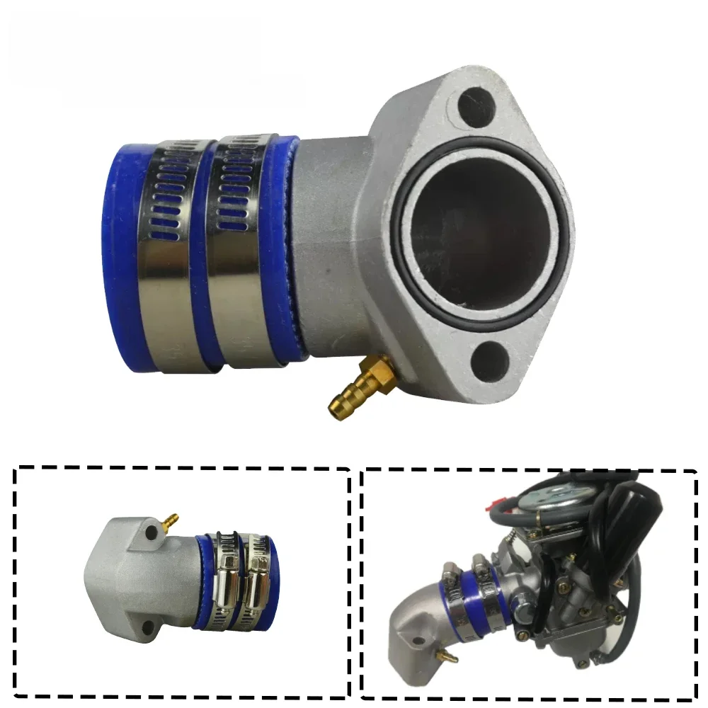 Kolektor ssący 27mm do motocykli wyścigowych, pasuje do silników GY6 125cc - 250cc 4-suwowych QMJ QMI 152/157, motorowerów, skuterów, quadów i gokartów. — zdjęcie 2