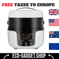 Car Rice Cooker 12V 24V 220V Car Home Dual Use Portable Soup Pot Multicooker Porridge Cooking Machine Truck Food Steamer Heater