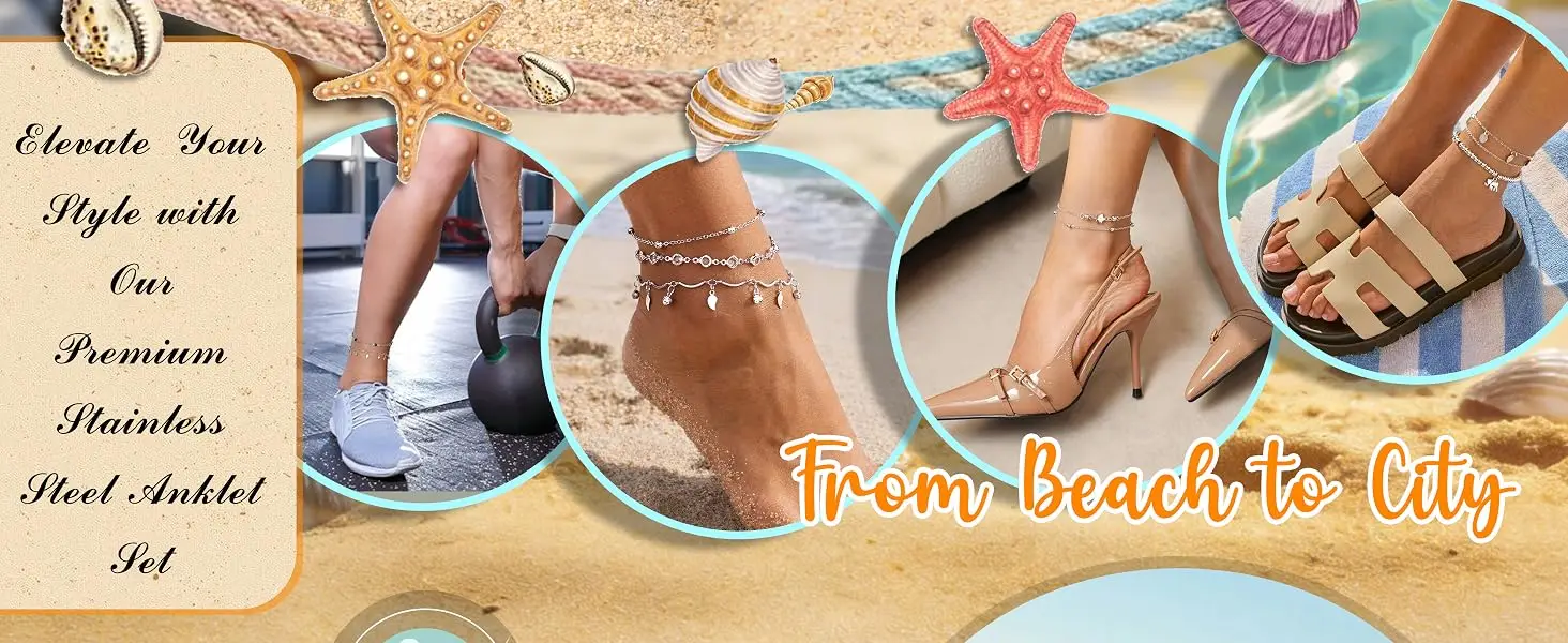 Layered Anklet Set — product information 6