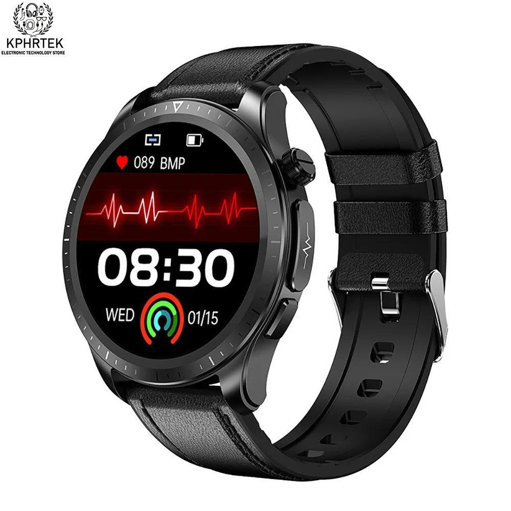 

E420 Смарт-часы 1,39-дюймовый сенсорный экран ЭКГ Монитор сердечного ритма и кислорода в крови IP68 Водонепроницаемые умные часы