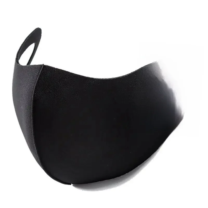 Masque facial de protection UV pour adultes et enfants, masque d'été à boucles auriculaires, noir, adapté aux voyages, respirant, léger, lavable