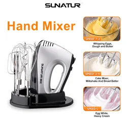 SUNATUR Hand Mixer 110-240V Blender 300W Electric Food Processor 3 in 1 Mixer Kitchen Appliances Machine Mixer for Baking