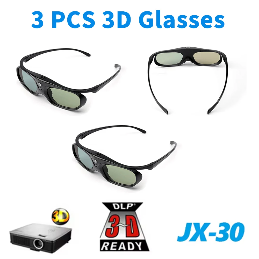 Nuevas gafas 3D con obturador activo para DLP Link compatibles 96-144HZ con proyector Optama /Acer/BenQ /ViewSonic/XGIMI DLP Link