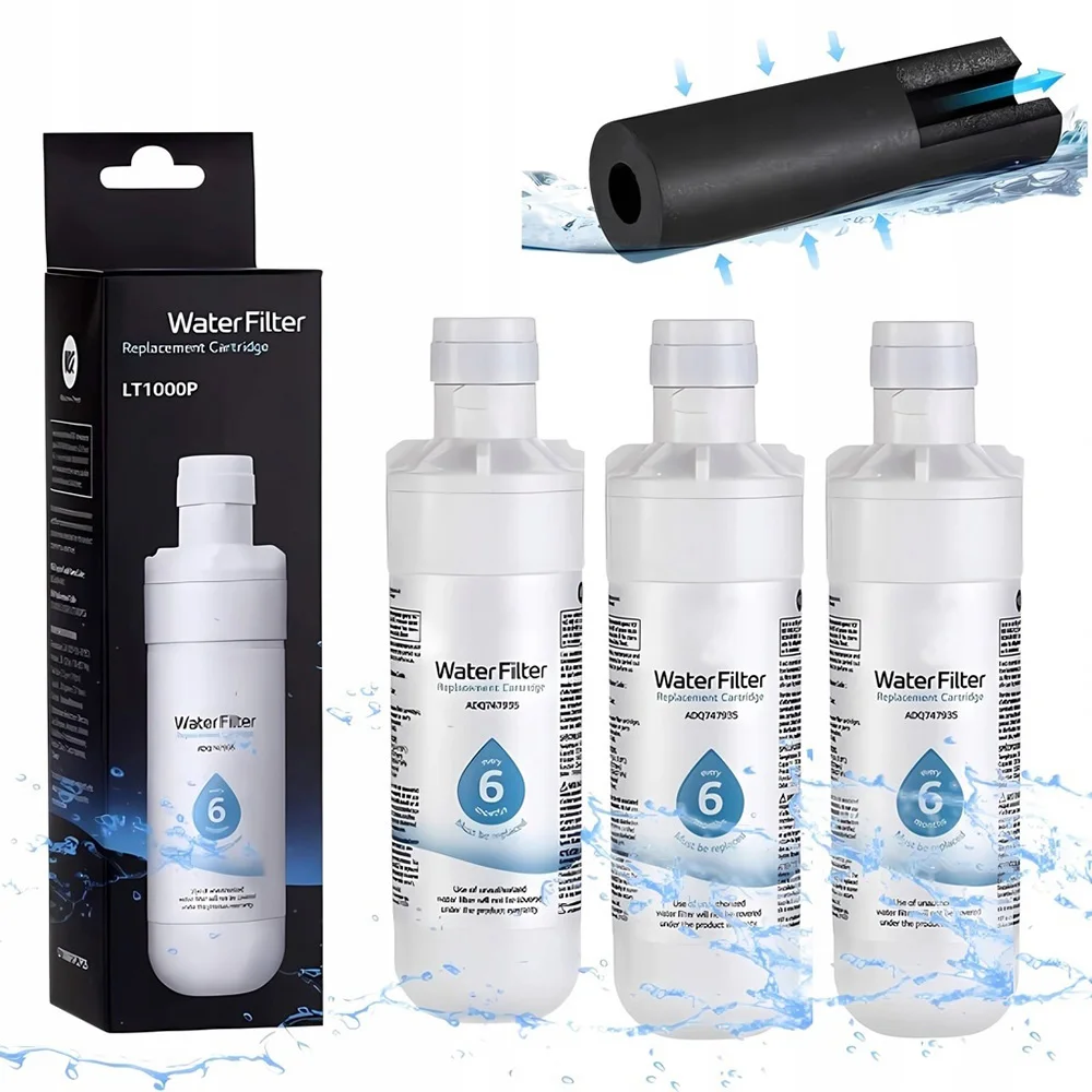 Nuovo Filtro Acqua per Frigorifero Facile da Installare Compatibile con LT1000P MDJ64844601 Kenmore 46-9980 ADQ74793501