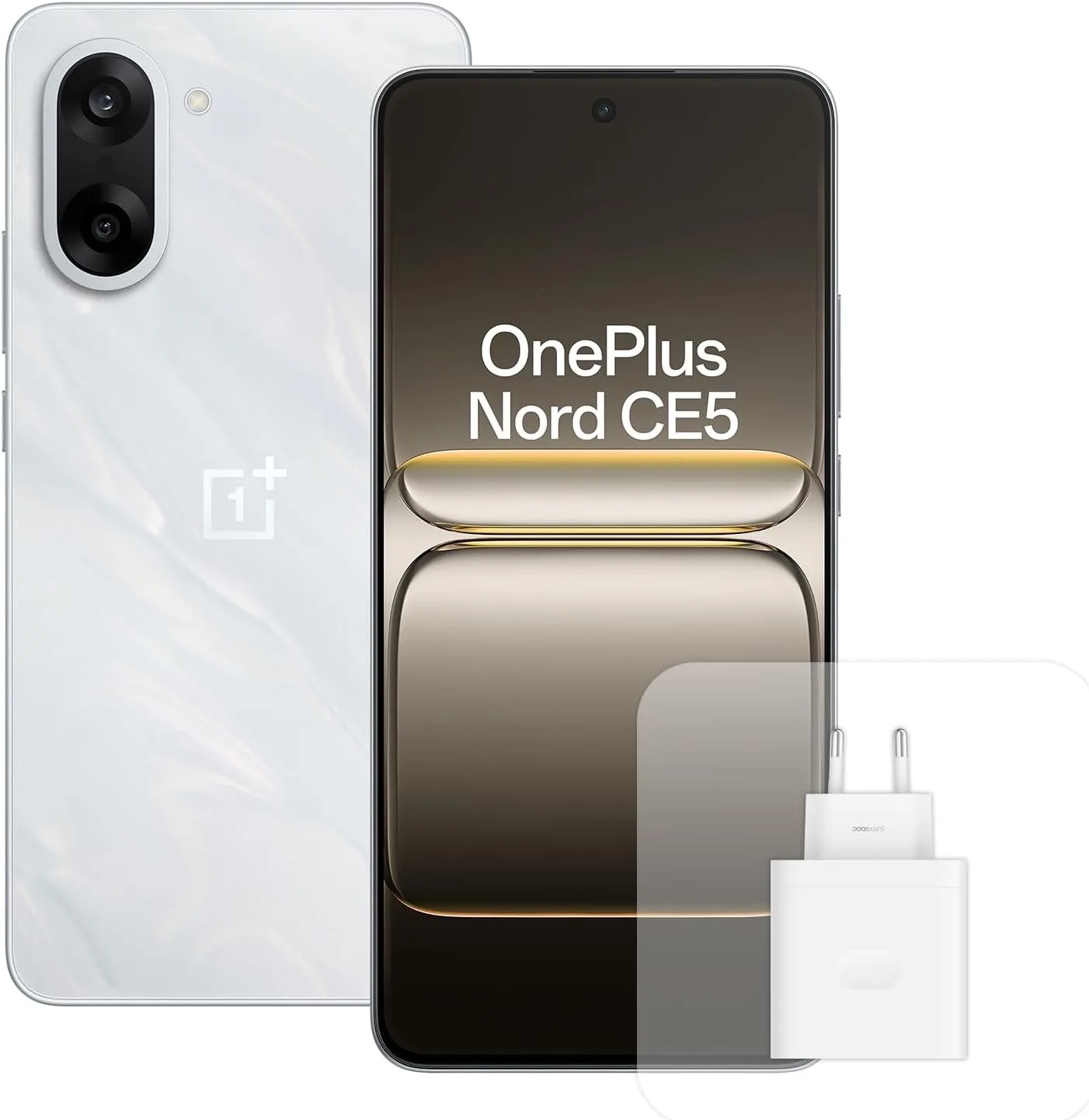 OnePlus Nord CE5 Smartphone, 8GB RAM, 128/256GB opslag, 6.77 inch 120Hz AMOLED, 50MP OIS, 5200mAh batterij, met 80W oplader
