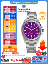 San Martin New Gada Fashion Sport Watch 39mm NH35 Automatic Mechanical Men Watches Dress Waterproof 100m Luminous SN0129