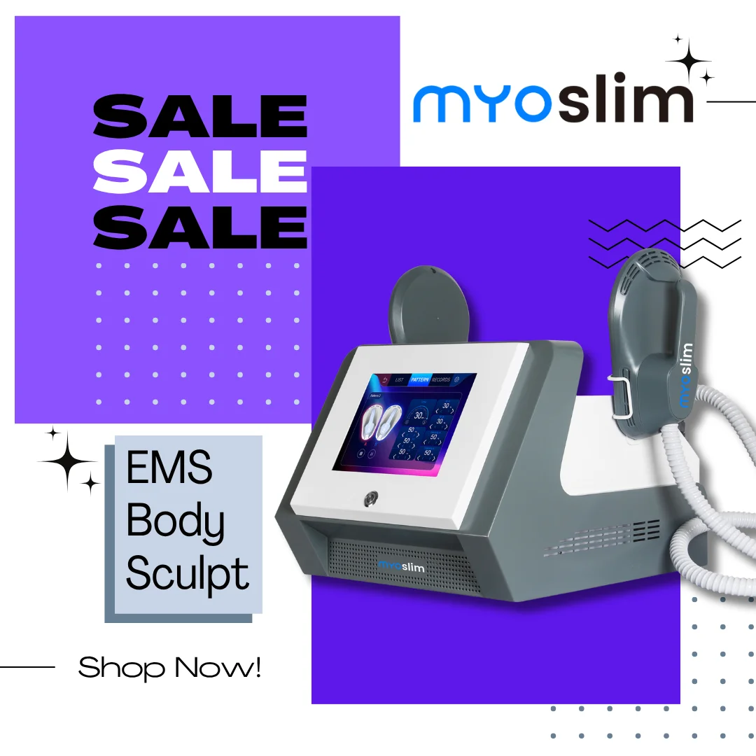 6500W MYOslim Professional EMS Neo RF 15 Tesla Body Sculpting Machine Muscle Electromagnetic Stimulation Slimm