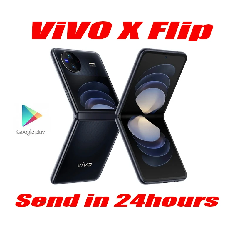 Original New Vivo X Flip 5G Mobile Phone 6.74 Inch AMOLED Snapdragon 8+  44W SuperFlash Charge 4400Mah 50M Tripl Camera NFC