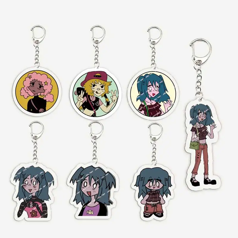 Horror Game Lacey's Games Keychain for Accessories Bag Acrylic Lacey Jay Maisie Key Chain Key Ring Pendant Keyring Fans Gifts