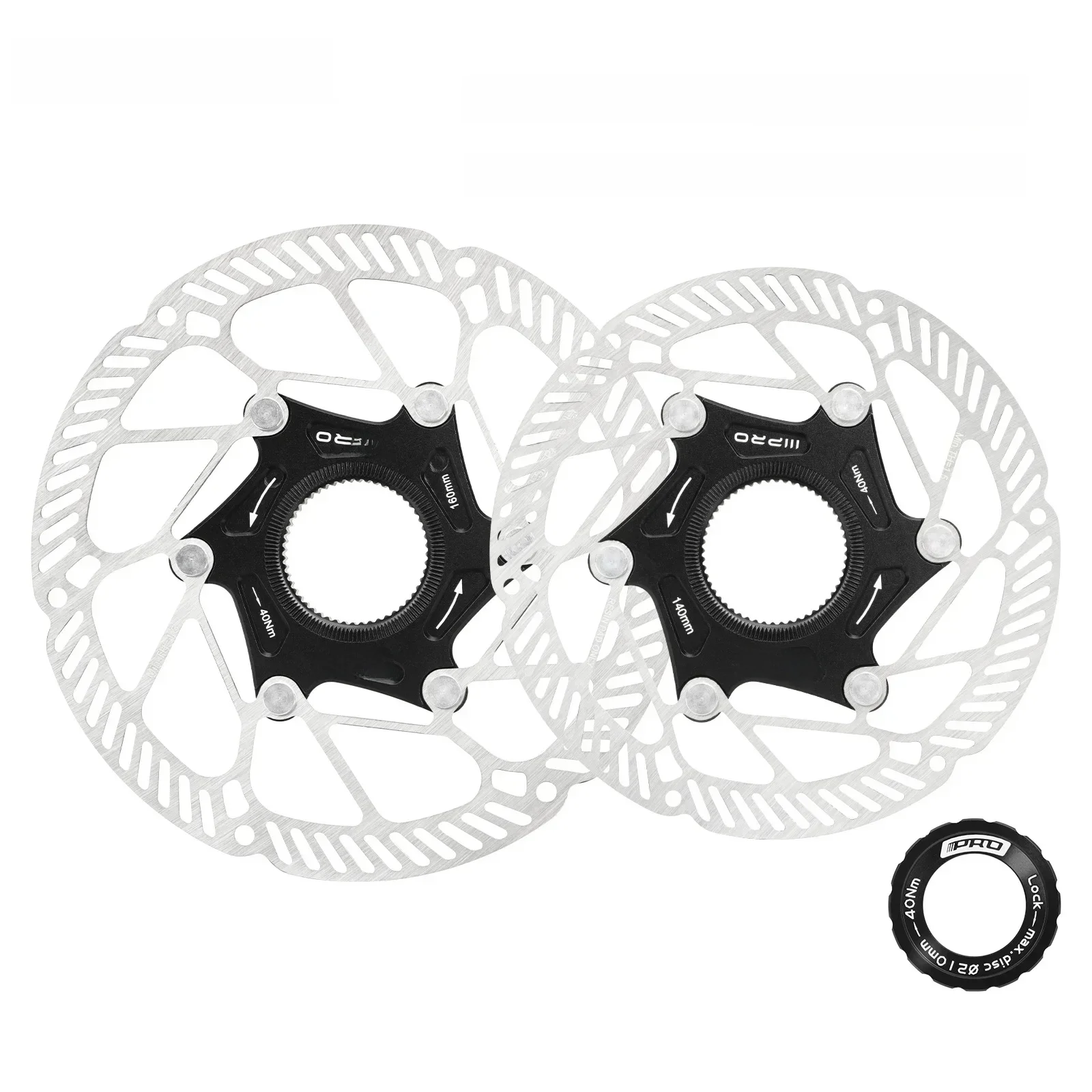 AliExpress NONE IIIPRO Ultralight Center Lock Disc Brake Rotor 140/160mm 1.8mm Thickness Hollow Disc for Road Bikes and Mountain Bikes