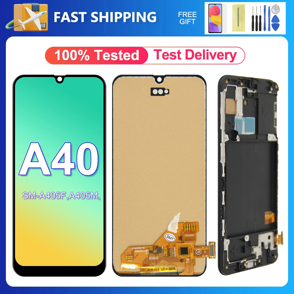 A40 For Samsung 5.9''For A405F A405 A405FM A405S LCD Display Touch Screen Digitizer Assembly Replacement