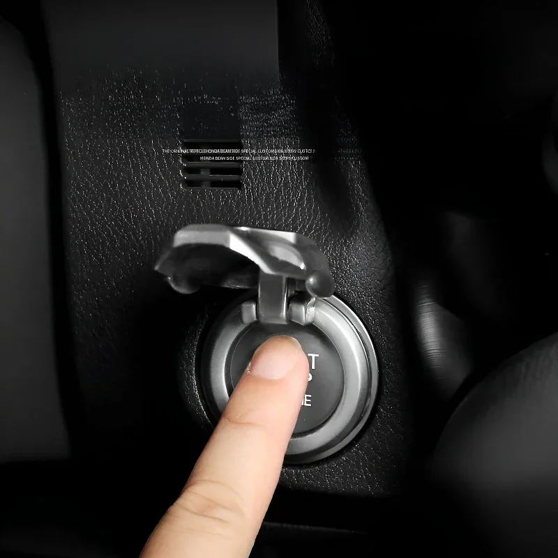 Car Interior Engine Ignition Start Stop Push Button One Button Ignition Key Decorative Switch Button Cover 3D Trim Sticker New