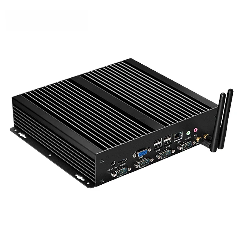 BEBEPC Przemysłowy Mini PC z Intel Core i5-3317U, obsługa Windows XP, Ubuntu Linux, 4xRS232, 8xUSB2.0, komputer z obsługą Windows 10 — zdjęcie 2